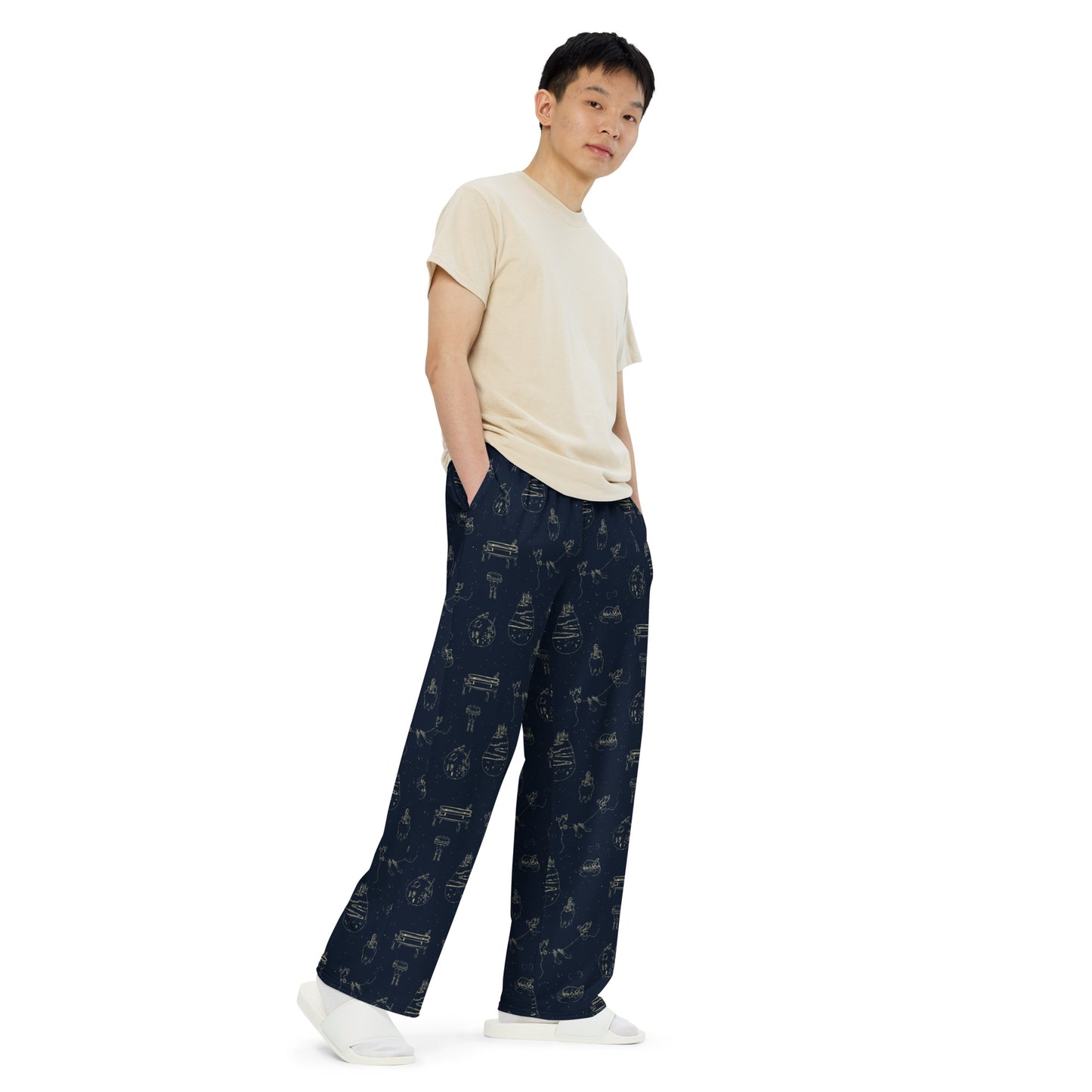 Pajama Pants - A Galaxy of Rambles in Gold